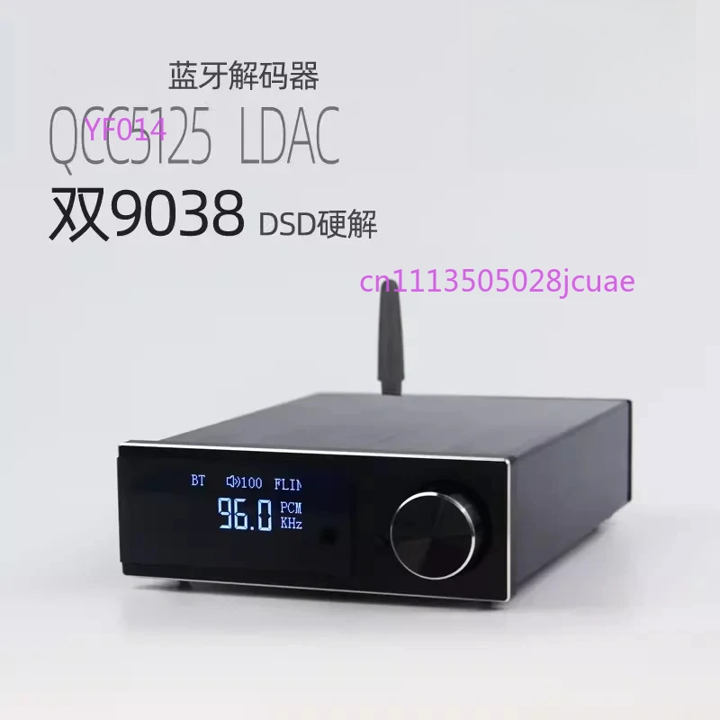 D5 Bluetooth Audio Receiver Lossless Wireless Adapter with LDAC APTX HD ES9038 Decoder Chip