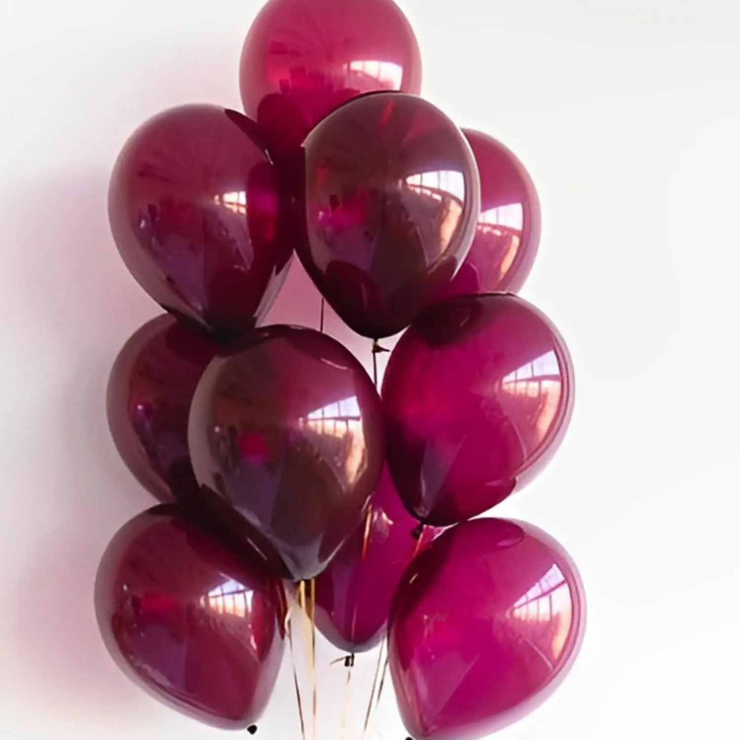 100/50pcs Burgundy Red Latex Balloons 5-12inch Wine Red Wedding Helium Balloon Decor Birthday Wedding Anniversary Baptism Globos - view 2