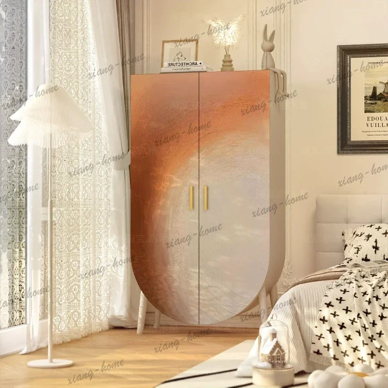 YJ European White Wardrobes Hanging Clothes Customized Hotel Wooden Cupboard Clothes Space Saving Armarios De Ropa