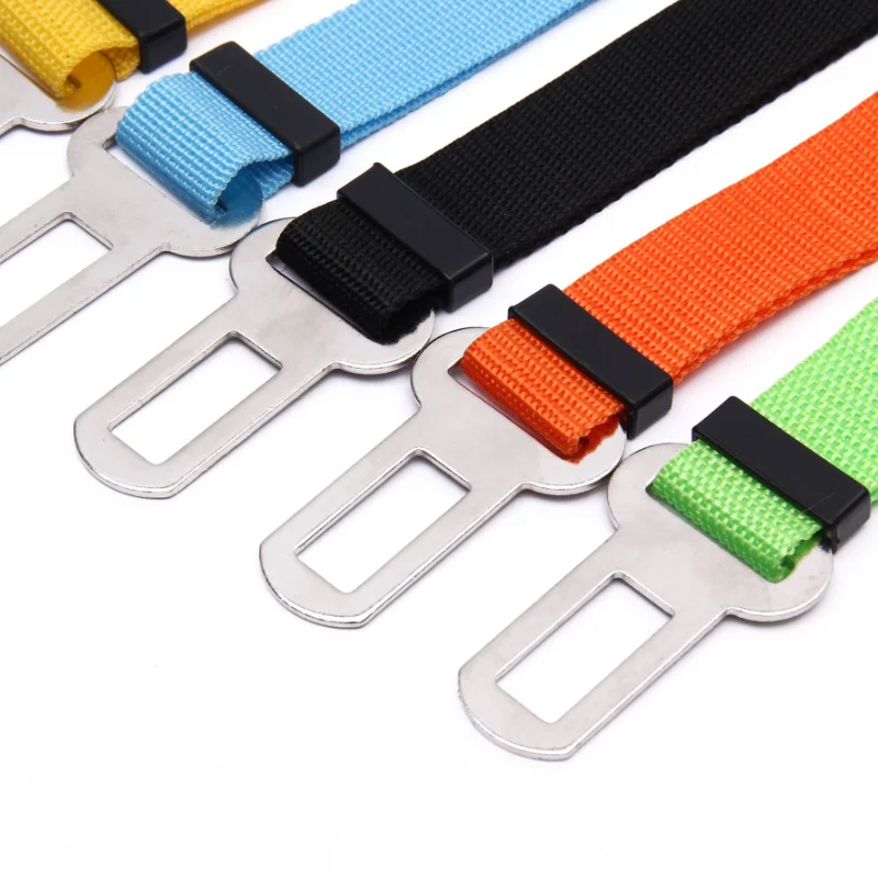 Adjustable Car Safety Seat Belt Nylon Lead Leash Harness for Pet Puppy Vehicle Security Leash 45-72cm Hunting Dog Cat