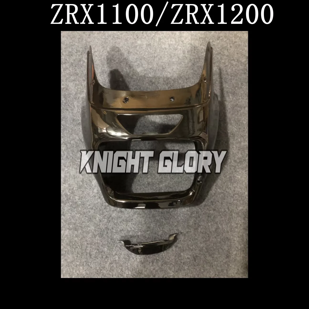 Motorcycle Upper Fairing Cowl Nose Cover Headlight Mask For Kawasaki ZRX1100 ZRX1200 1997-2005  Plastic Bodywork Accessories