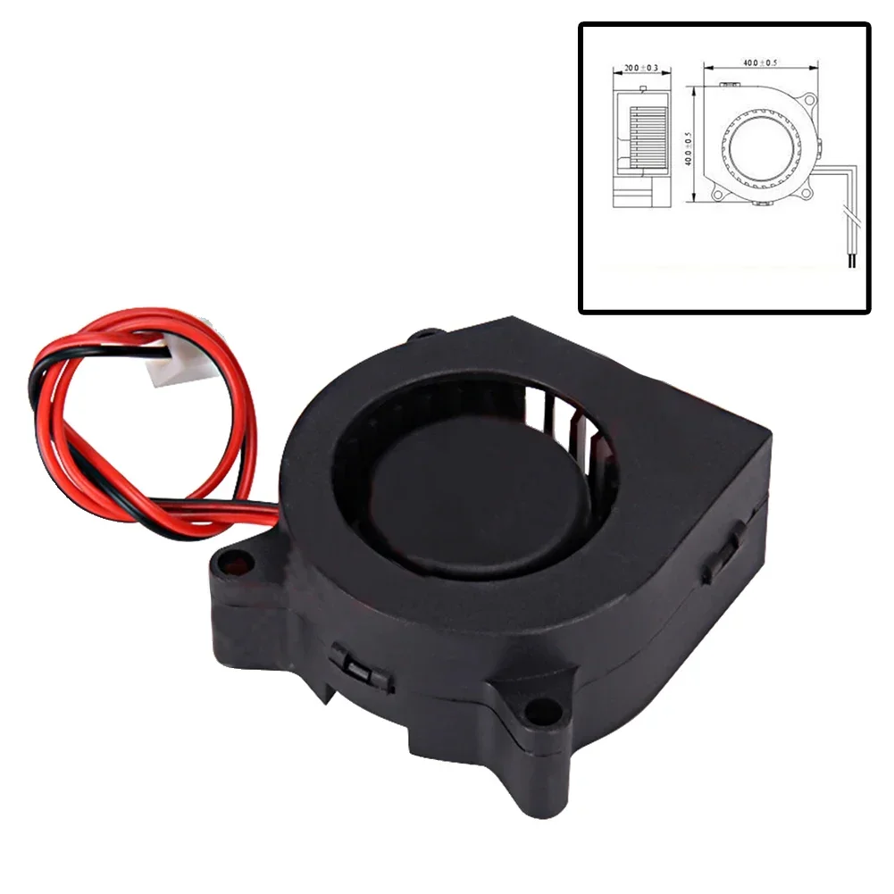 Kipas angin Kecil เทอร์โบพัดลมอุปกรณ์ขนาดเล็ก12V/24V ขั้วต่อ2Pin พัดลมเป่าลมในตัวแบริ่งไฮดรอลิกติดตั้งง่าย