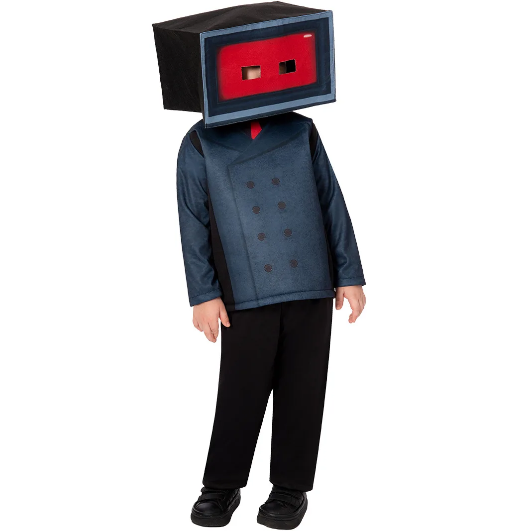 

Halloween Horror Game 3D TV Person Costume One-piece Tight-fitting Suit For Children's Role-playing Cosplay