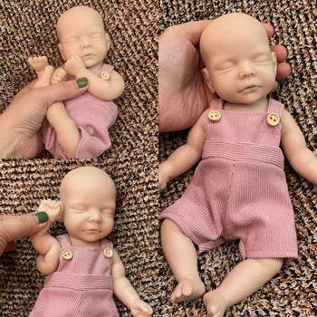 Attyi Mini 11 inch Sam baby reborn doll full body solid silicone newborn baby doll DIY unpainted baby newborn baby dolls