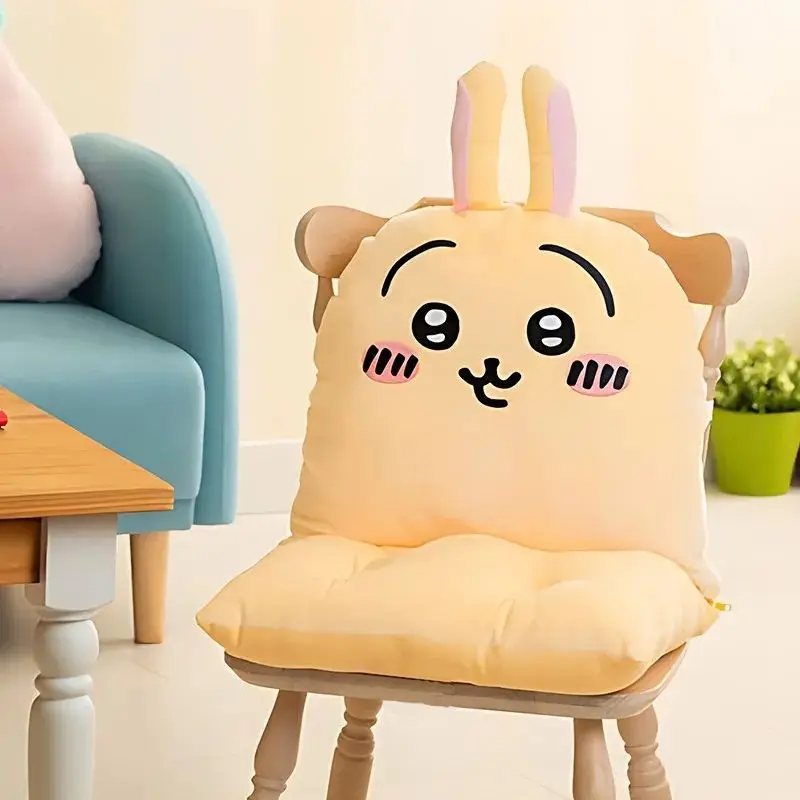 Chiikawa Hachiware Usagi Office Chair Seat Cushion Backrest Backrest Oneness Large Size Cartoon Birthday Gift for Office Workers