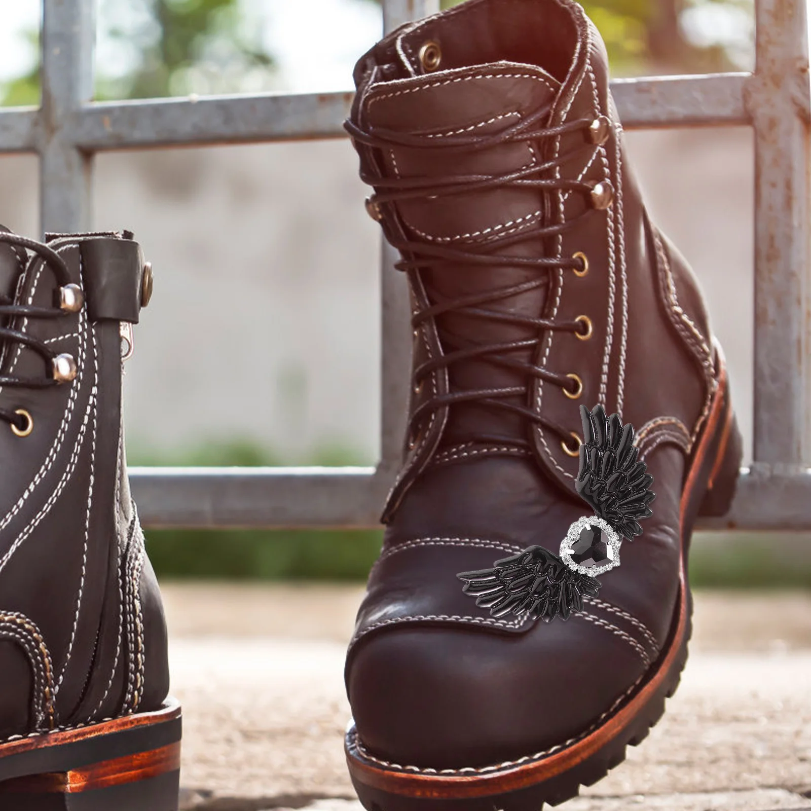 

Boots and Shoe Buckles Clips Accessories Fabric Shiny Rhinestone Decorative