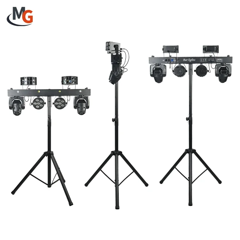 Портативный Dj Light Disco Set с подставкой RGBWA 5in1 Moving Head Beam Par Light Laser Light Dj Equipment для вечеринки, свадьбы, сцены