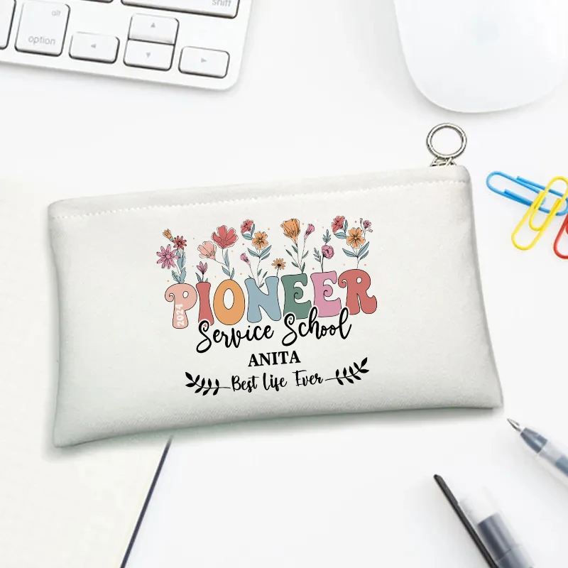 Pioneer School 2022 Gift JW Gifts Psalm 34:10 Gift Pencil Bag Those seeking Jehovah bag Customized Personalized Name Pencil Bag