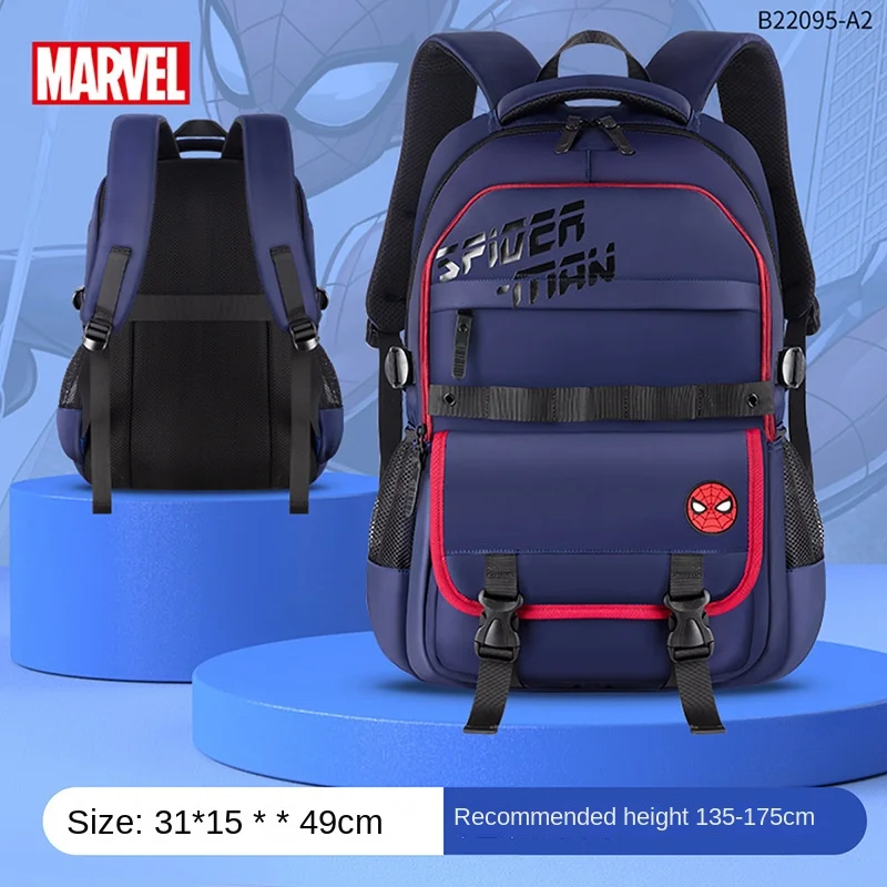 Marvel Leisure Boy School Bag Spider Man Iron Man Middle High Student Shoulder Orthopedic Backpack Large Capacity Light Mochilas
