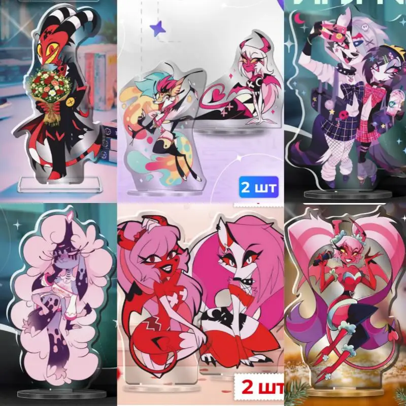 

Acrylic Standing Sign for Helluva Boss Beelzebub Blitzo Stolas Verosika Mayday Loona Anime Peripheral Acrylic Standee Collection