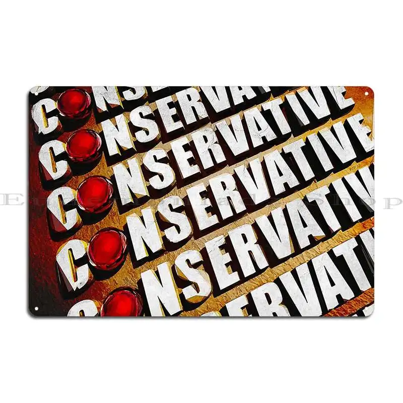 Conservative Metal Signs Wall Mural Pub Living Room Personalized Kitchen Tin Sign Poster