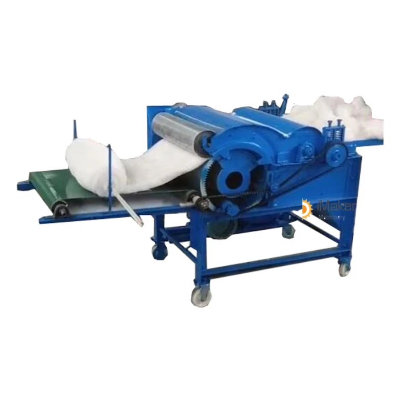 small cotton fiber wool opening and carding machine automatic