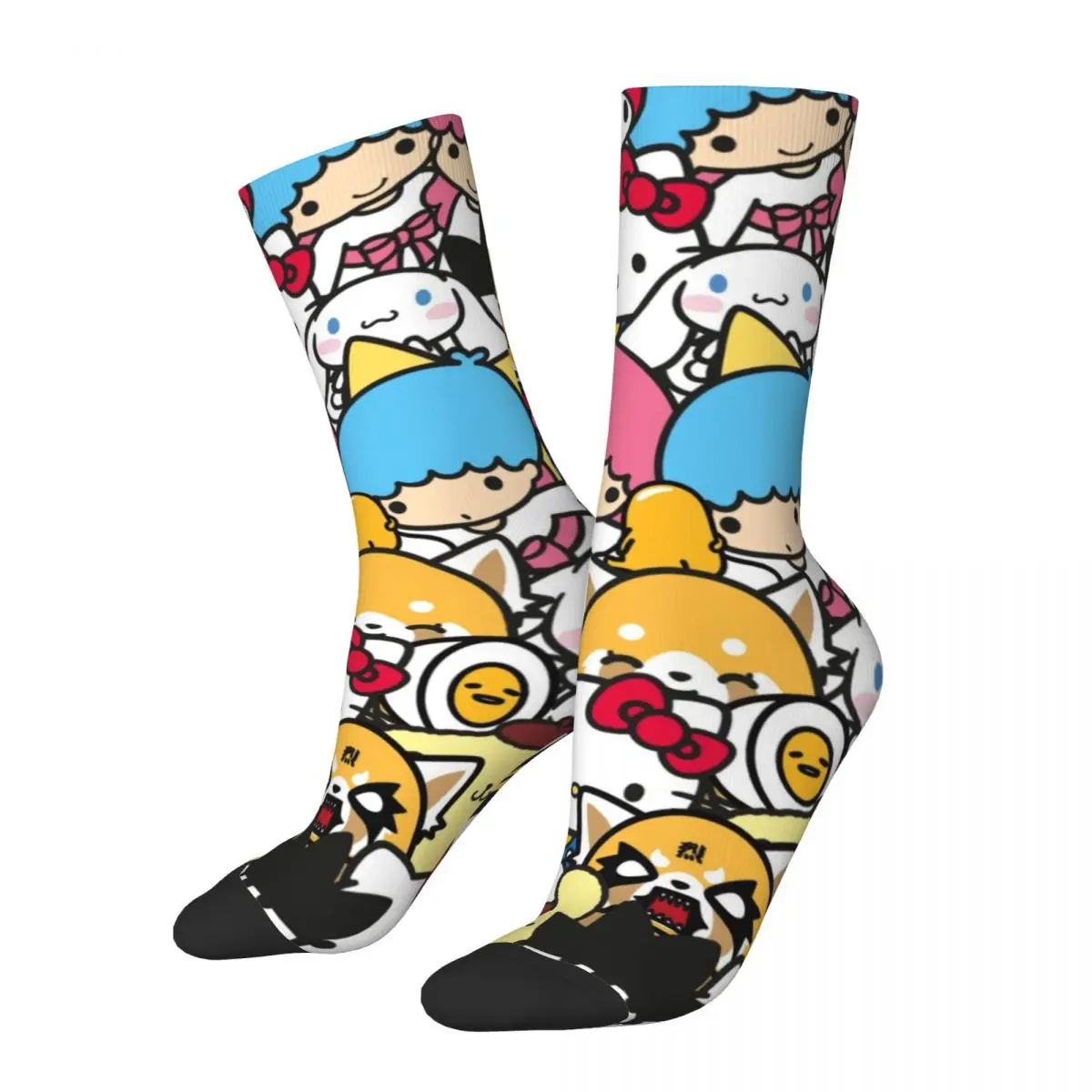 Calcetines antideslizantes de Hello Kitty para hombre y mujer, medias geniales para Otoño e Invierno