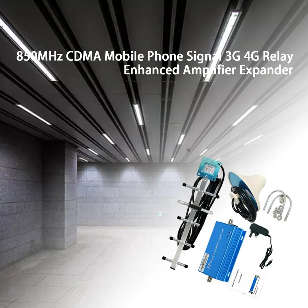 Imagem -06 - Cdma Sinal de Telefone Celular 3g 4g Repetidor Impulsionador Amplificador Extensor Mais Yagi Sinal de Telefone uk Eua ue au tipo 850mhz