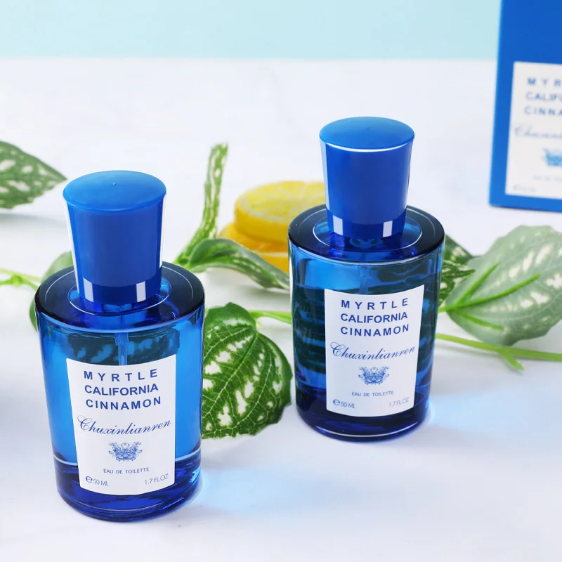 عطر فاخر أزرق البحر الأبيض المتوسط للجنسين عطر فواكه طازجة رائحة ساحرة نهائية من الخشب الطبيعي زوجين قسط أو دو تواليت 50 مللي