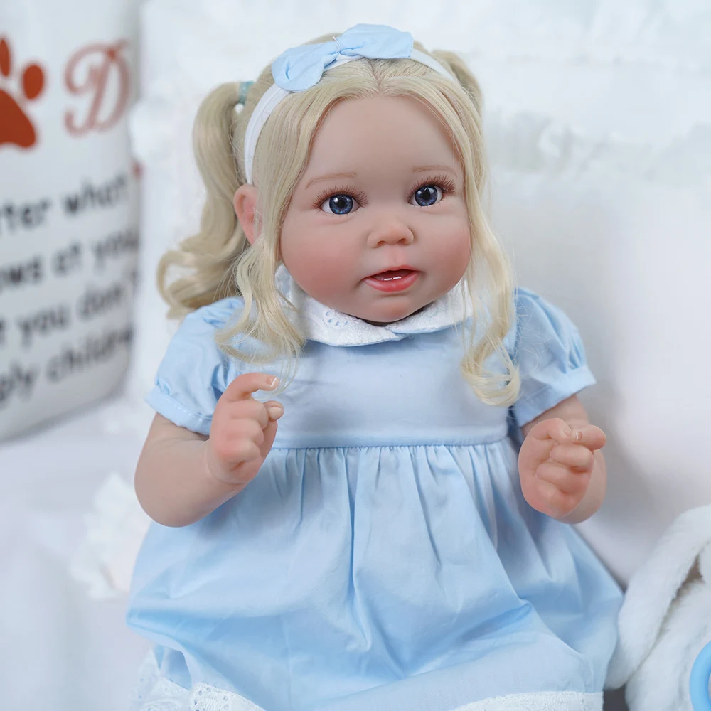 

Babeside 51cm Finished Bebe Reborn Doll Toddler Toy Stella Princess Vinyl Clothes Body Adorable Lifelike Baby Christmas Gift