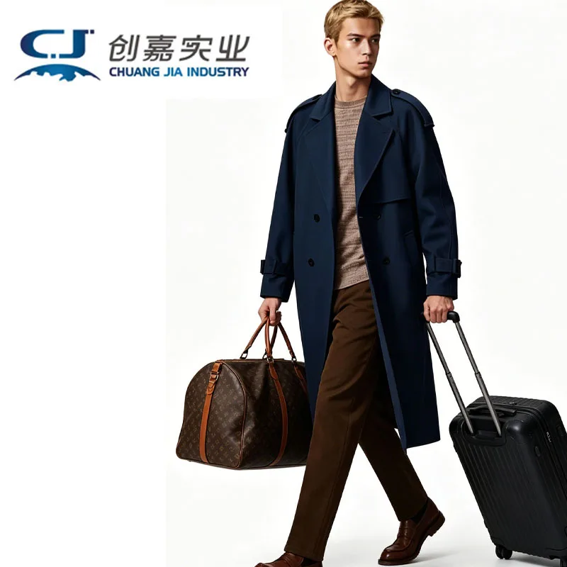 

Роскошное мужское двустороннее кашемировое пальто на осень-зиму, цвета кэмел, в стиле ретро, элегантное, длинное, на шнуровке, мягкое и гладкое, высококачественная мужская одежда