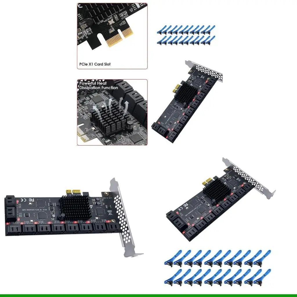 

U55C PCI-E Интерфейс для PCIe SATA-карт с сплавным радиатором тепловы