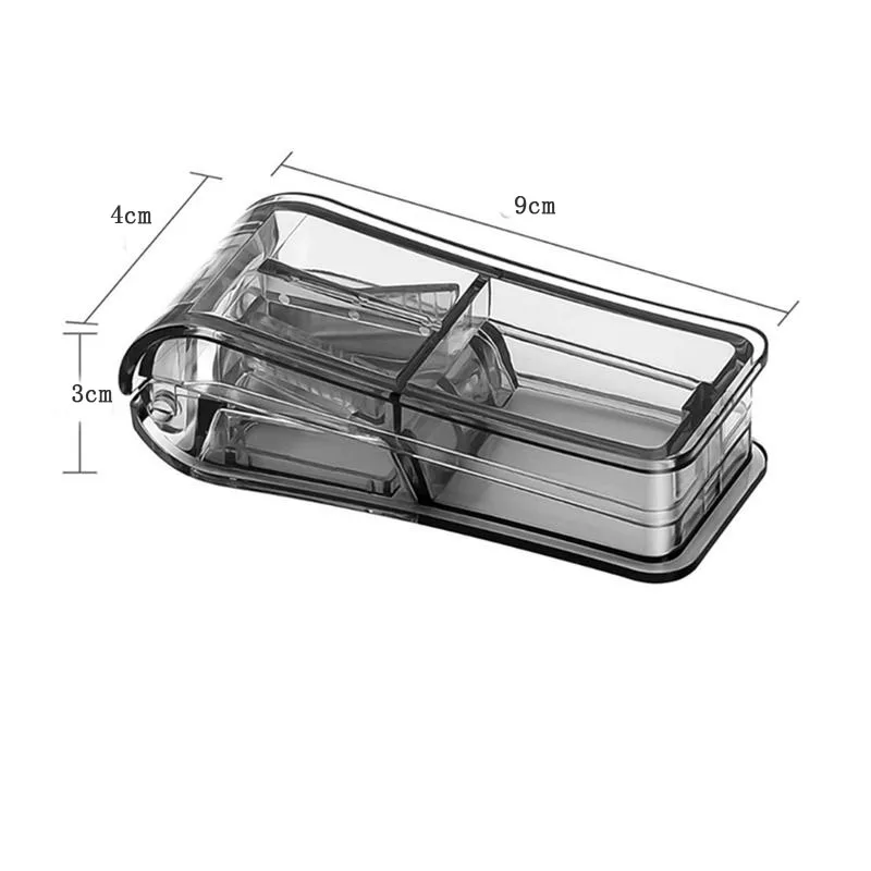 1PC Clear Medicine Pill Holder Tablet Cutter Splitter Pill Case Mini Useful Portable Storage Box Pill Tablet Pill Cutter Divider