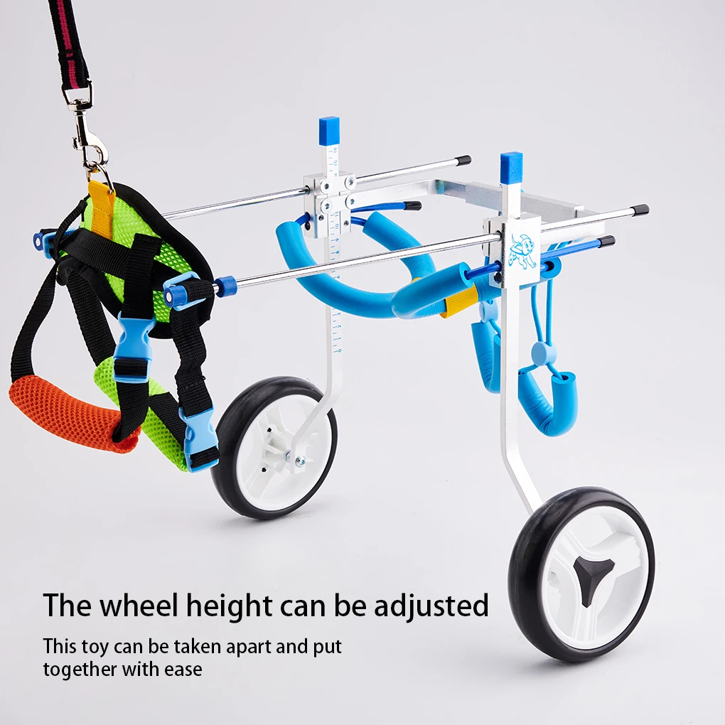 

Pet Wheelchairs Aluminum Cart Scooter Handicapped Walking Aiding Vehicle Paralysis Assisted Outdoor/Indoor Scooters