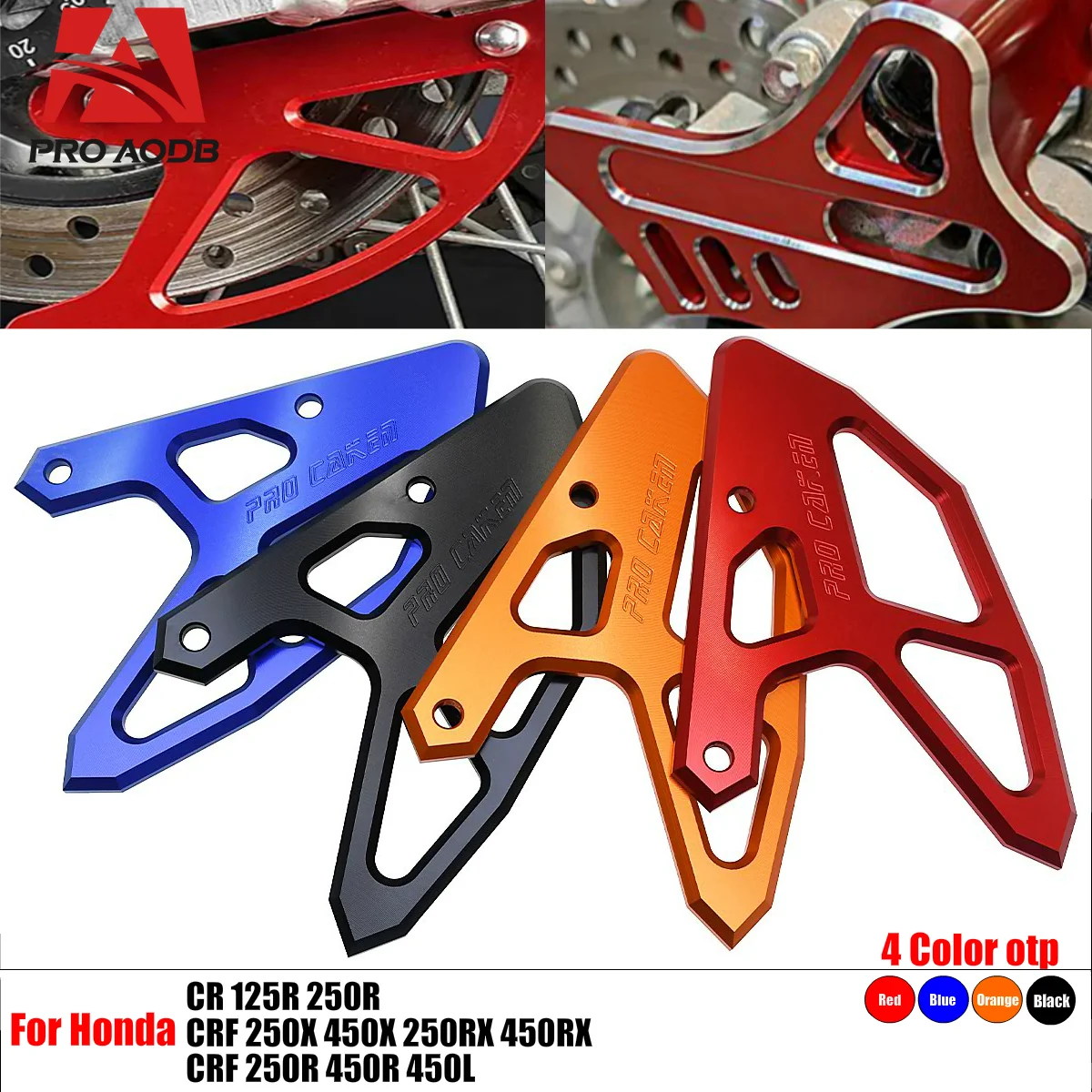 

Sturdy Motorcycle CNC Rear Brake Disc Guard For Honda CR125R CR250R CRF250X CRF450X CRF250RX CRF450RX CRF250R CRF450R CRF450L