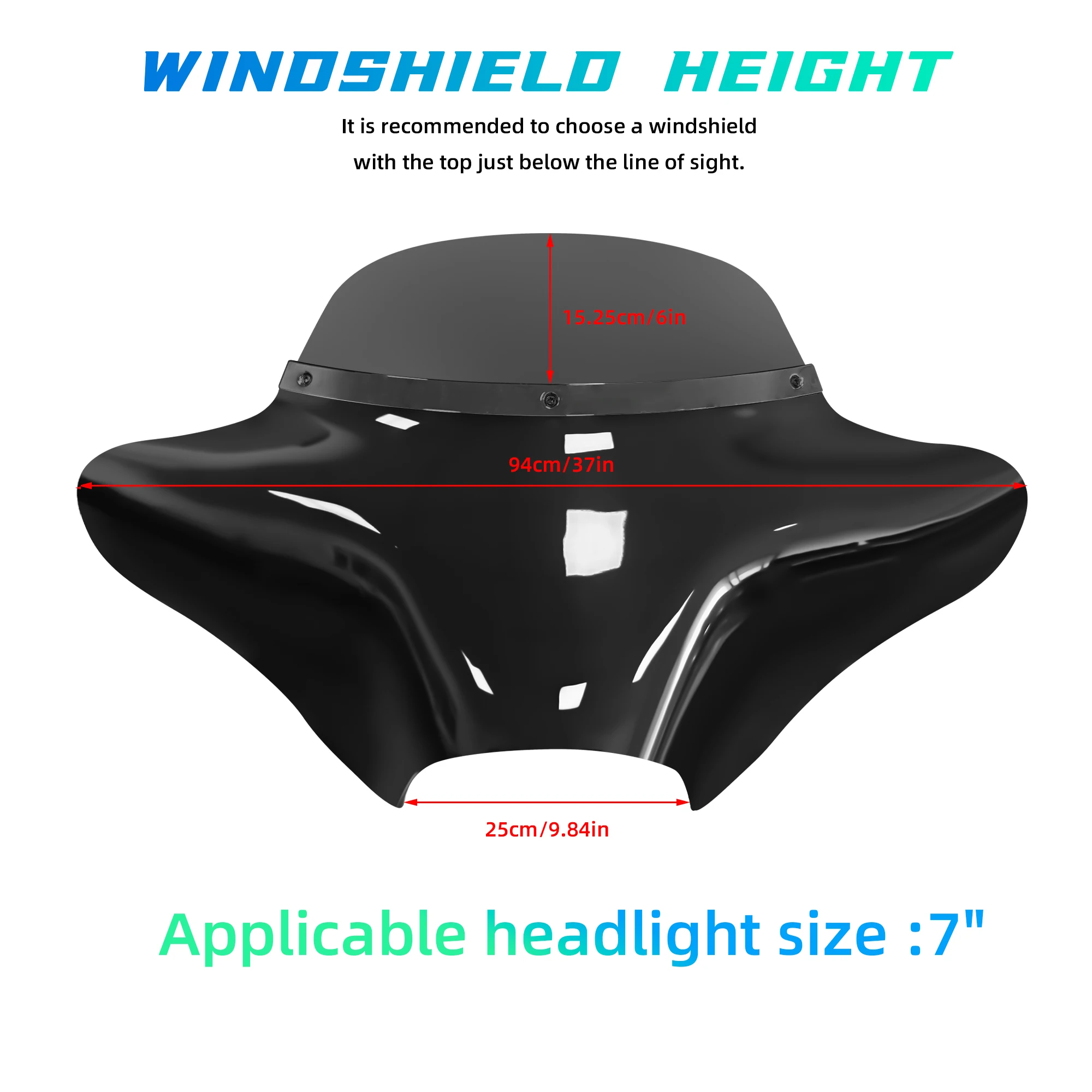 Road King Batwing Fairing With Windshield Trim For Harley Touring Road King FLHR 1994-2023 Road King Special FLHRXS 2017-2025