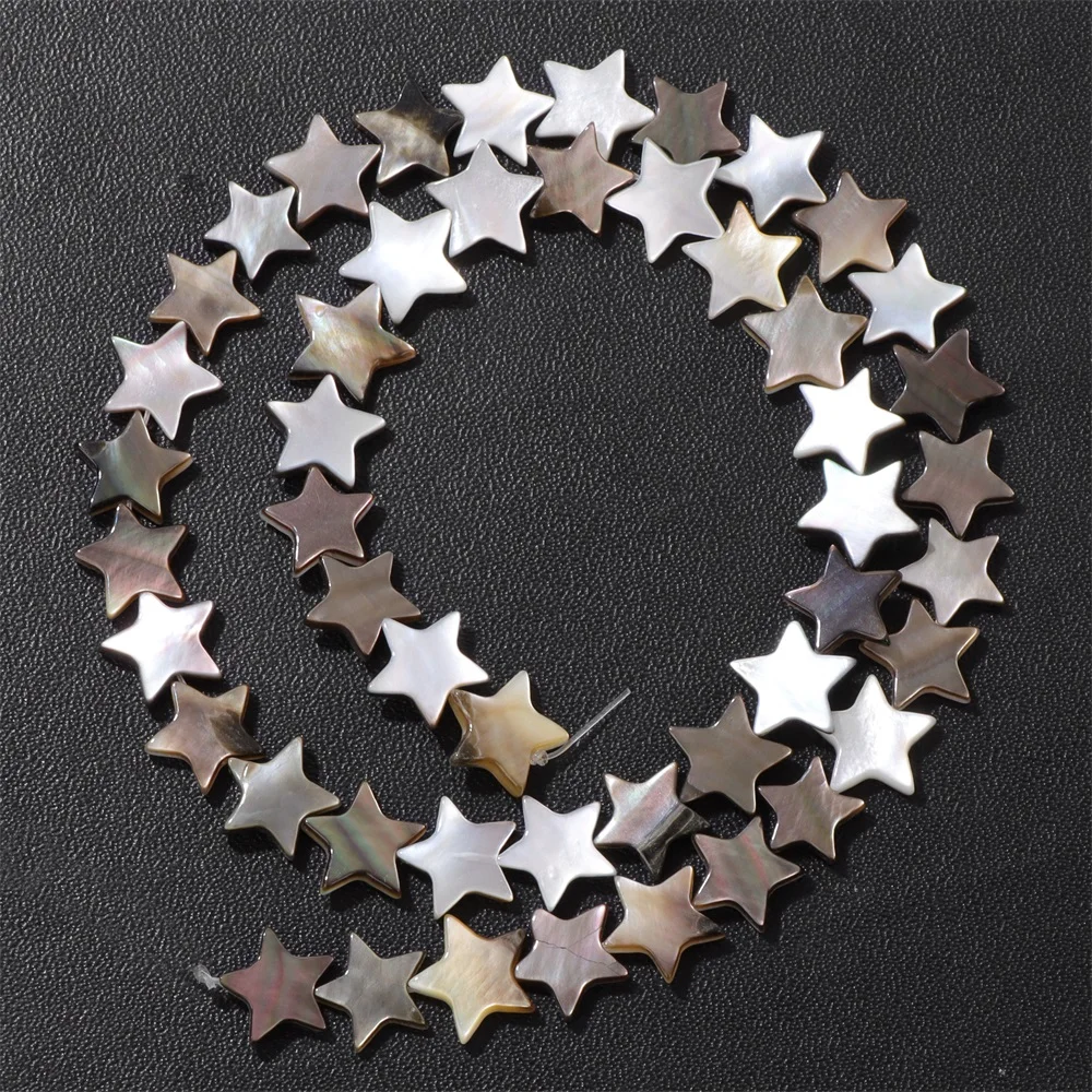 8MM 10MM 12MM Star Shape Natural Shell Beads Jewelry Making DIY Necklaces Bracelets Earrings Accessories For Men and Women