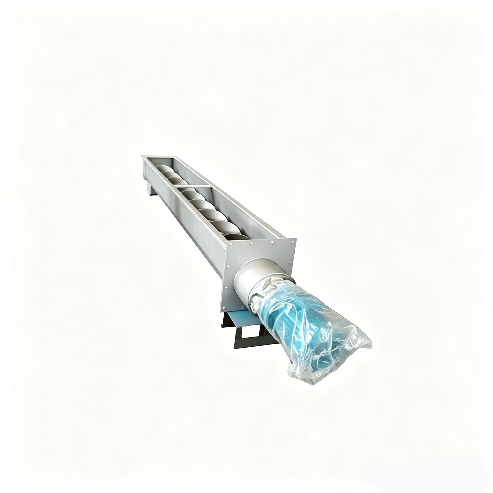 Yi Kun U500 Energy Saving Twin Screw Conveyor Feeder for Biomass Pellet Wood Chip Handling
