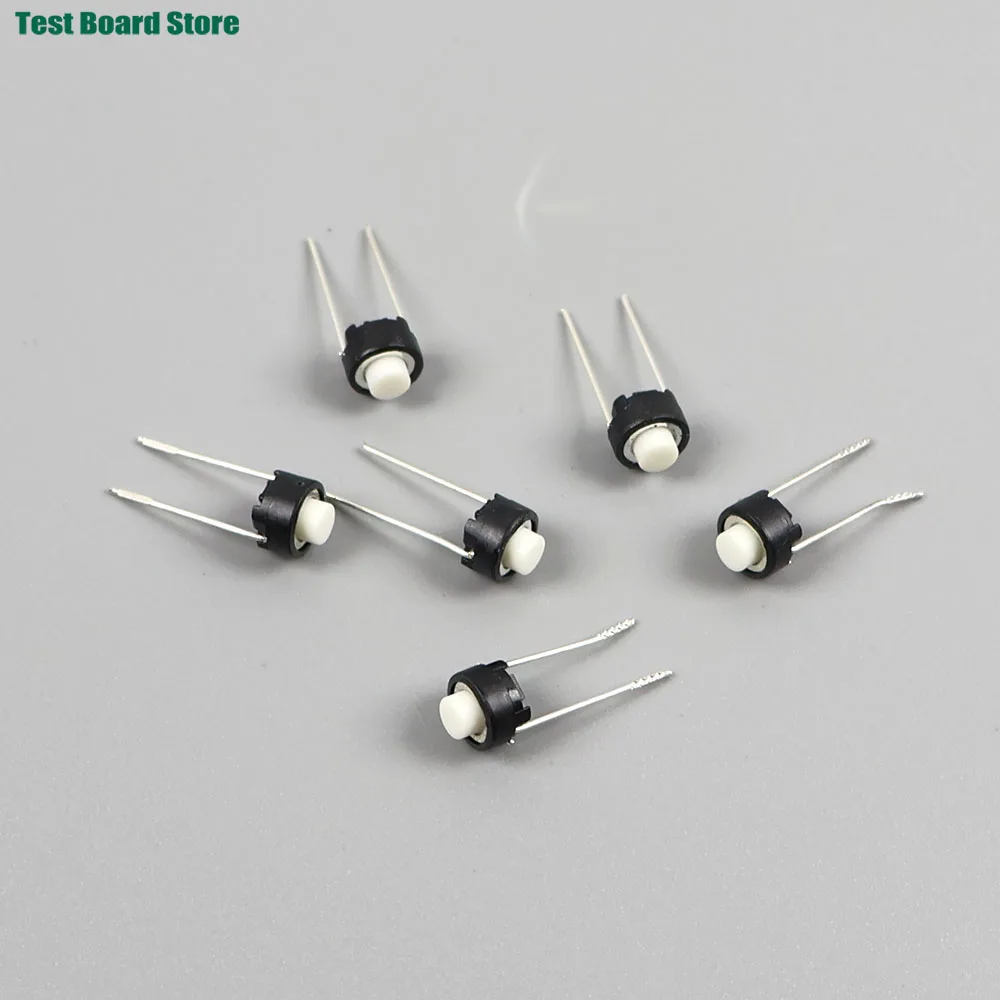 

10-100PCS SKRGAED010 ALPS Tact Switch 6*6*5 White Black Touch Switch 6*6*5mm DIP Tactile Push Button Micro Switch