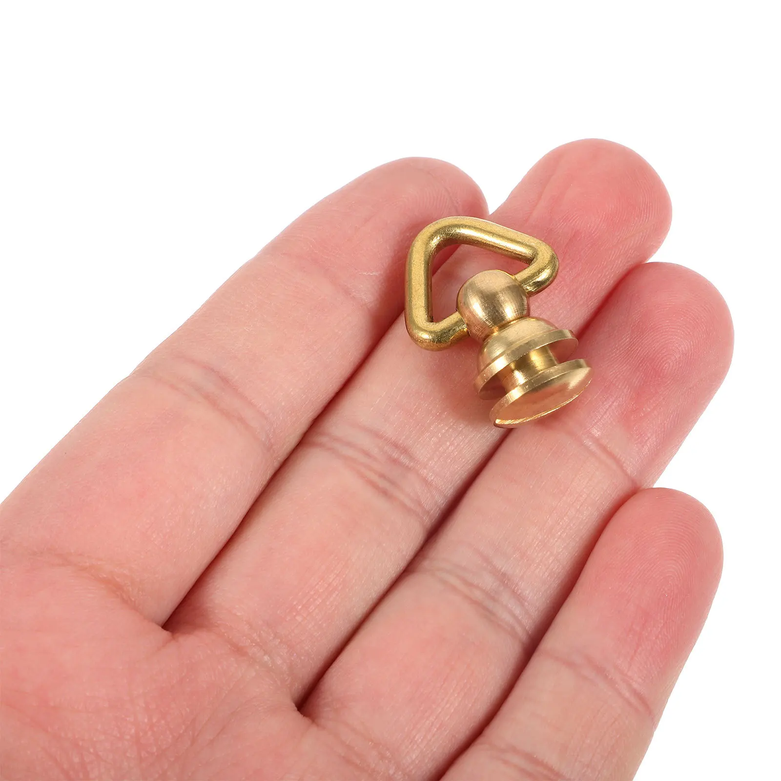 

2Pcs Triangle Rings Rivet Studs Screw Back for Craft Purse Strap Hardware Handmade DIY Bag Accessories