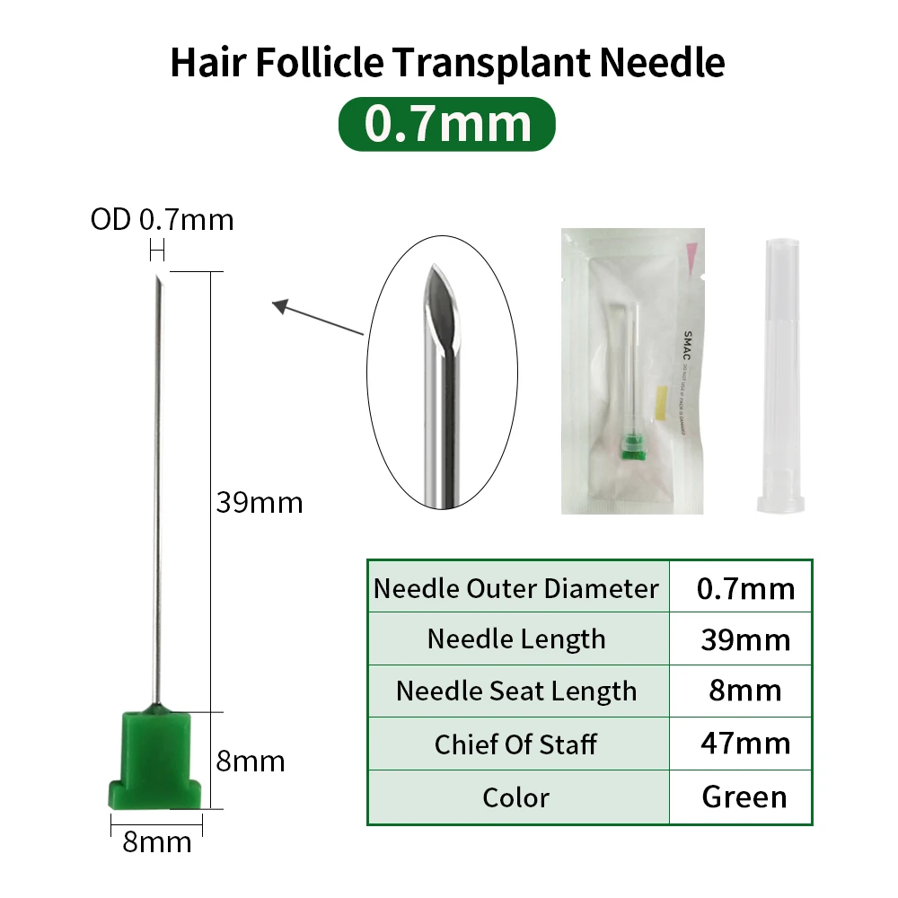 Reusable Hair Transplant Choi Implanter Needle Surgical Implant Tool Compatible with Steam and EO Sterilization