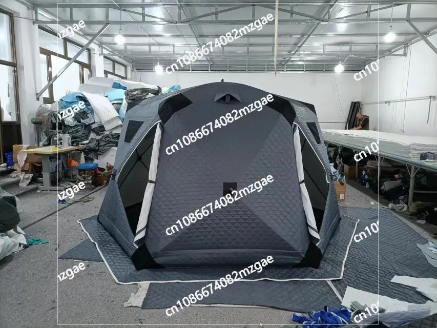 Ice Fishing Tent, Ball Tent, Winter Camping Desert No-man's Land Self-driving Camping, Large Hexagonal Ice Fishing Tent