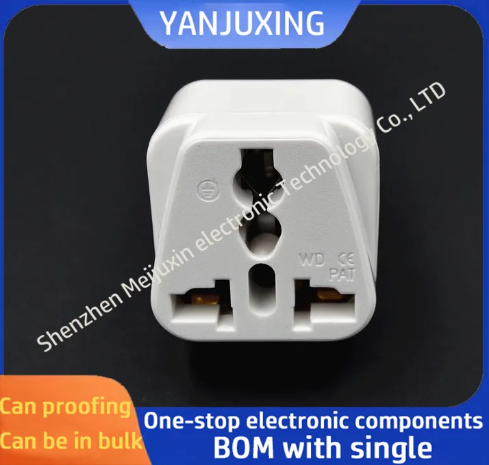 1PCS/LOT WD-6 American two-flat adapter Japanese conversion socket Taiwan plug, US connector two-flat pins