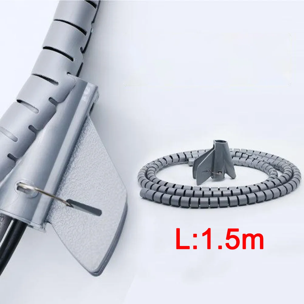 Use Cord Protective Flexible Design Flexible Coiled Cable Organizer Cable Coiled Convenient Accessories Cord Flexible Household