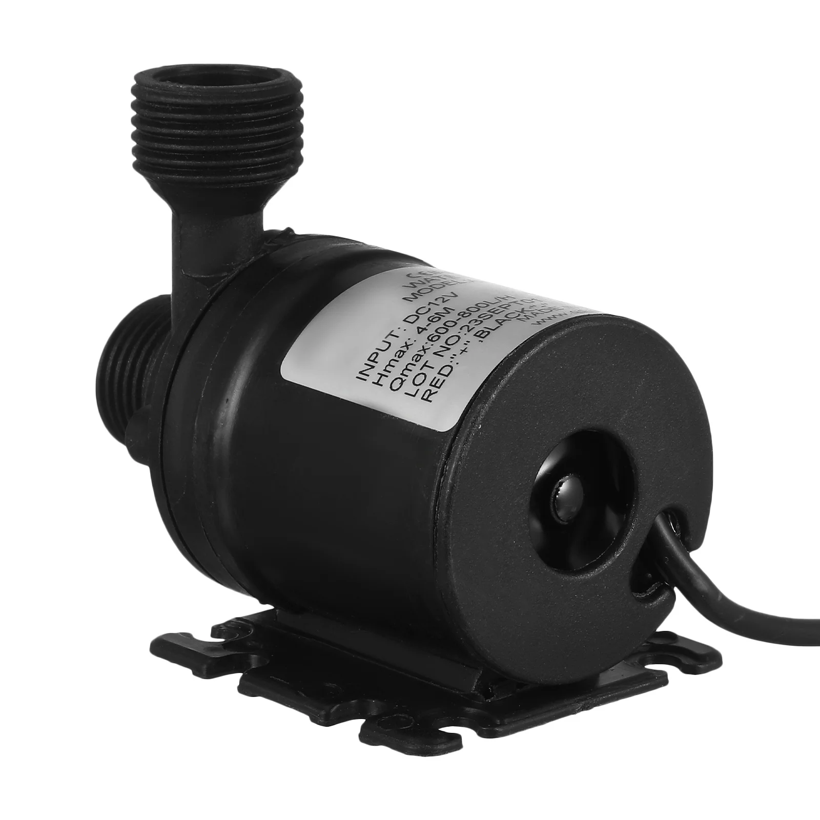 مضخة مياه غاطسة بدون فرش 12 فولت تيار مستمر 800 لتر/ساعة 5 متر رأس لنظام تداول نافورة بركة حوض السمك مرشح حوض السباحة