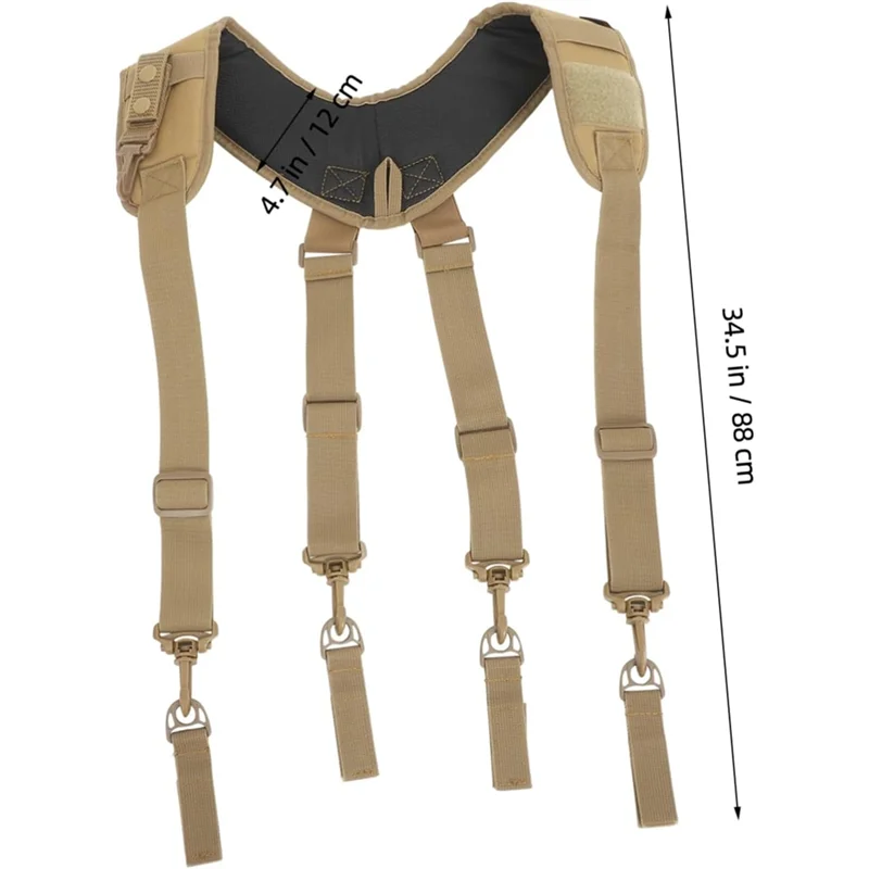 ABLK 電気技師ツールベルトサスペンダー建設男性ツールオーガナイザーアタッチメントループ多用途