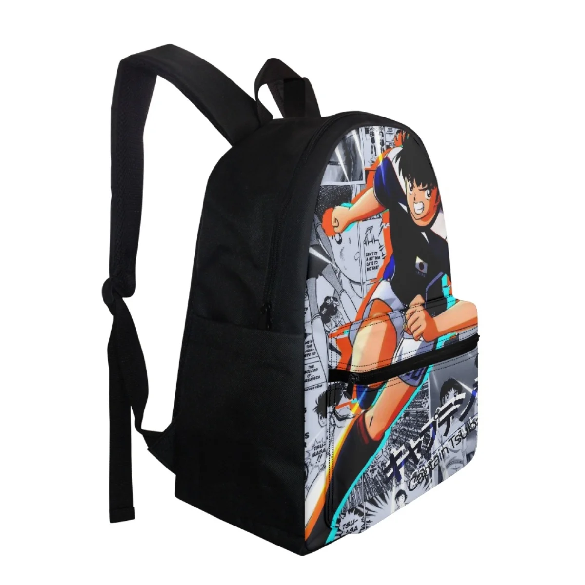 FORUDESIGNS-mochilas escolares con diseño de capitán Tsubasa para estudiantes, mochilas ligeras y prácticas para clase, libros de texto organizadores