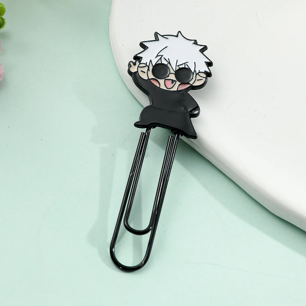 1Pcs Jujutsu Kaisen Paperclips, Cute Paperclips, Fan Collectible Reading Markers, Bookworm Book Nerd Gift Reading Gift