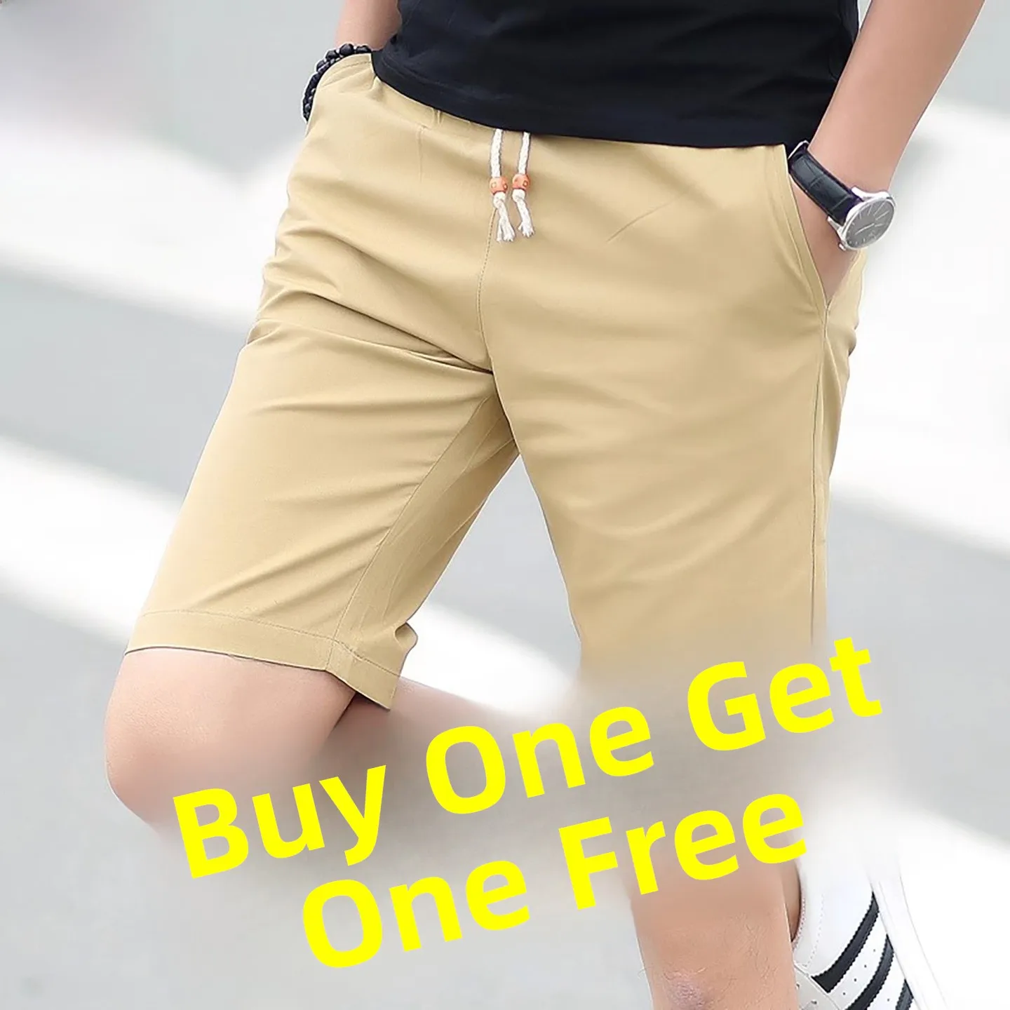 

Summer Thin Pure Cotton Ice Silk Qui Dry Casual Men's orts Faionable Urban Sle Five-Point Pants Breathable Comfortable