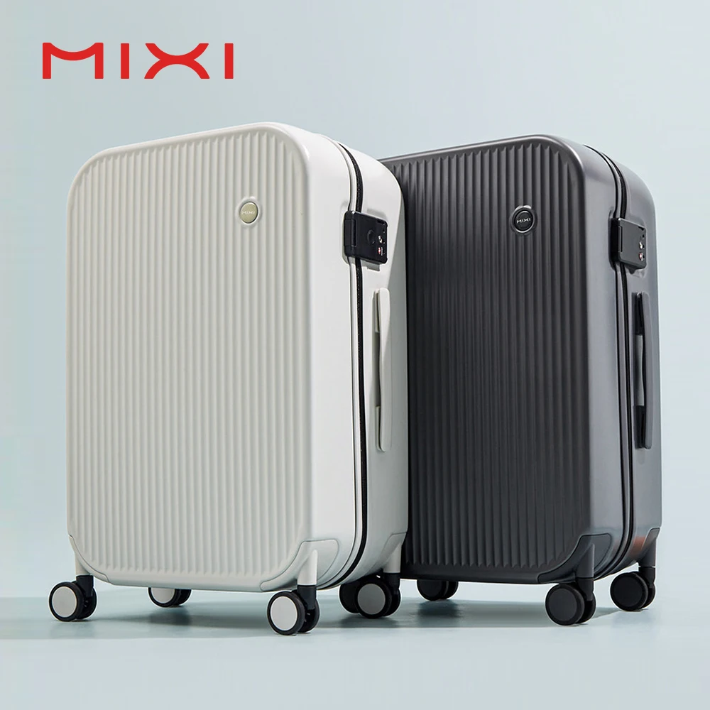 Mixi Carry On Luggage 20\'\' Suitcase Hardside Rolling Luggage Women Travel 24\'\'26\'\'Suitcases 100% PC Spinner Wheels TSA Lock