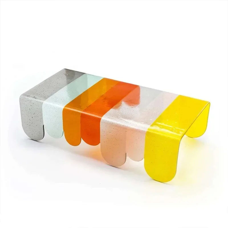 

Living room hotel acrylic rainbow plexiglass household coffee table