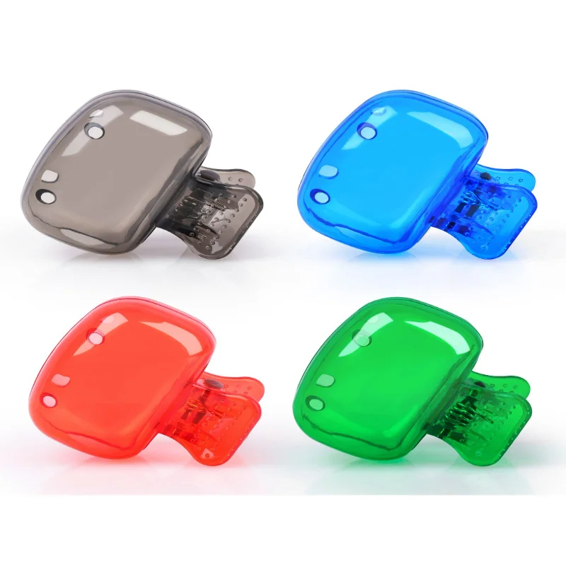 

4 шт., дорожная насадка для зубной щетки с ручкой, пластиковая зубная щетка для кемпинга, школы, офиса (серая/синяя/красная/зеленая)