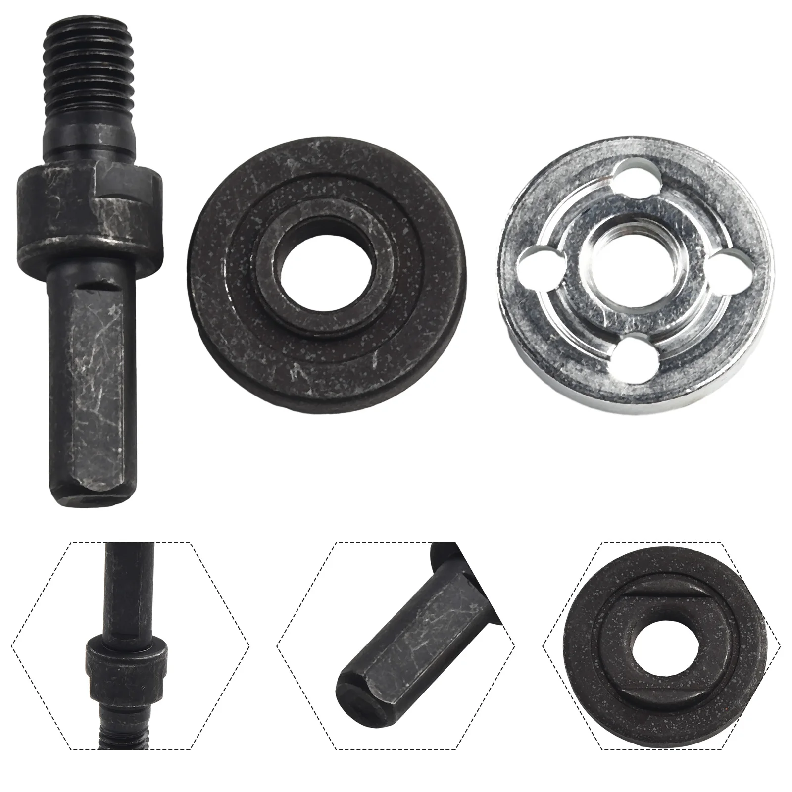 10mm Angle Grinder Connecting Rod Electric Drill Conversion For Cutting Disc Polishing Wheel Connection Adapter Power Tool Parts