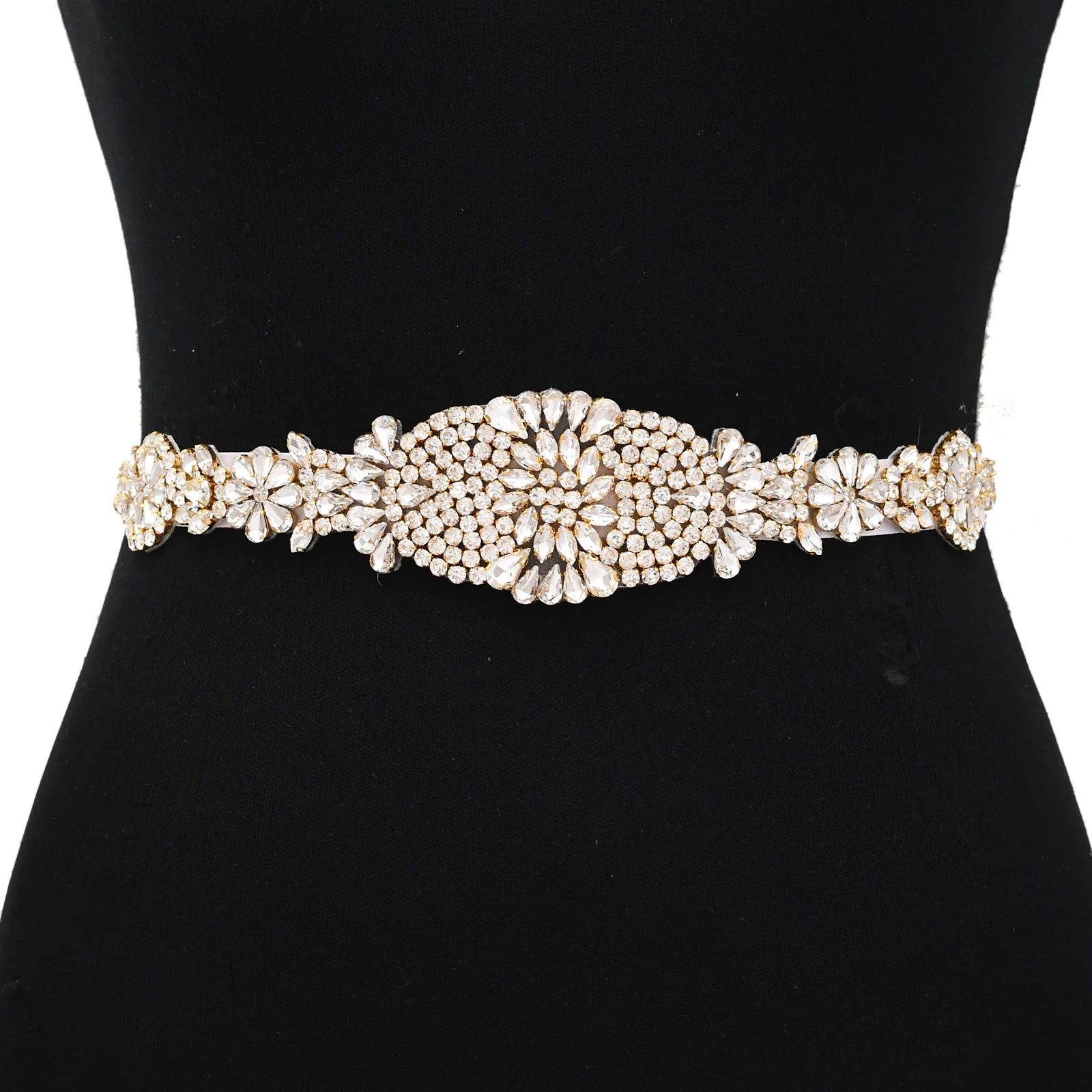 Strass Handgemaakte Bruids Riemen Diamond Riem Bridal Avondjurken Riem Voor Vrouwen Bruiloft Tailleband Party Riem Bruids Sjerp