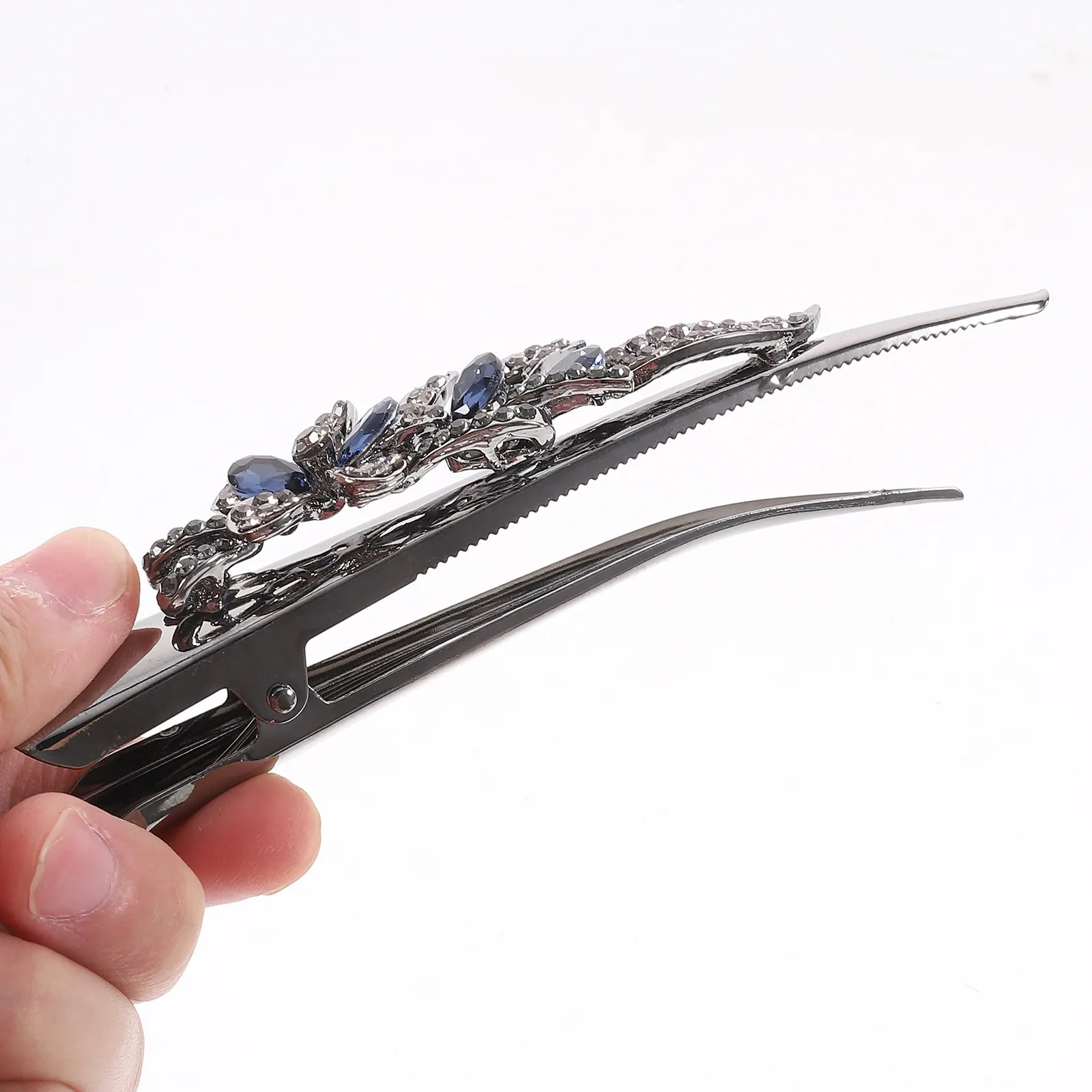 

Многофункциональная заколка для волос в форме аллигатора для женщин, блестящая заколка со стразами, элегантная заколка для укладки волос на каждый день и для вечеринок