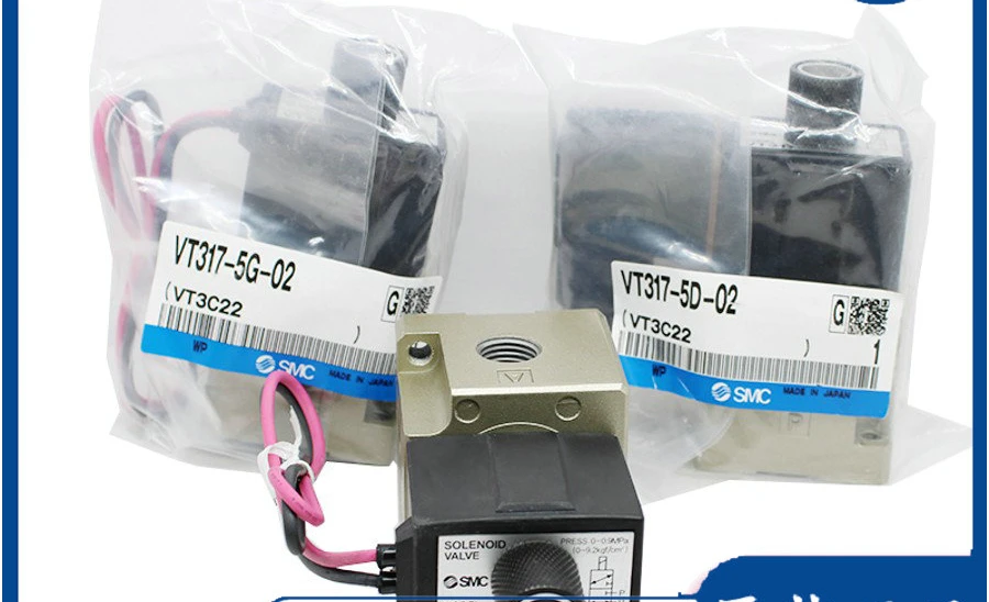 VT317V; VT317-5D-02, VT317-5G-02, 4D, 4G/5DZ. SMC solenoid valve.