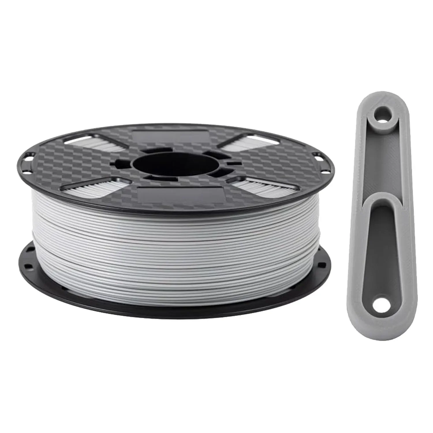Pro ABS Filament Light Grey 1.75 mm 1KG 3D Printer Filament Spool Lower Warpage Better Adhesion ABS Filament Gray Color
