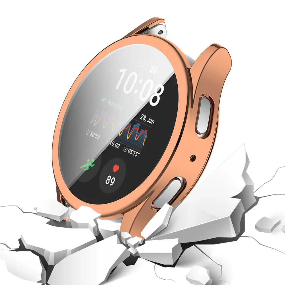 Soft TPU Full Cover For Samsung Galaxy Watch 7 40mm/44mm Screen Protector Bumper Shell Shockproof Protective Bumper Cover Case