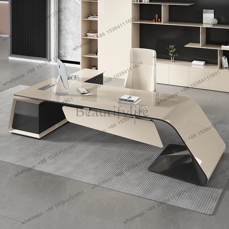 

Современный компьютерный офисный стол для хранения конференций, исполнительный офисный стол, дисплей, поделки Mesa Ordenador, модная мебель