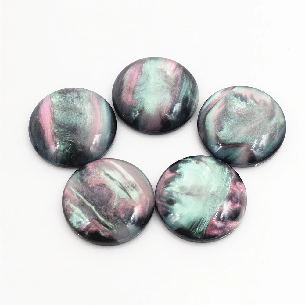 8mm 10mm 12mm 14mm 16mm 18mm 20mm 25mm 7 Size Style Black Shell Color Flat Back Resin Cabochons Cameo